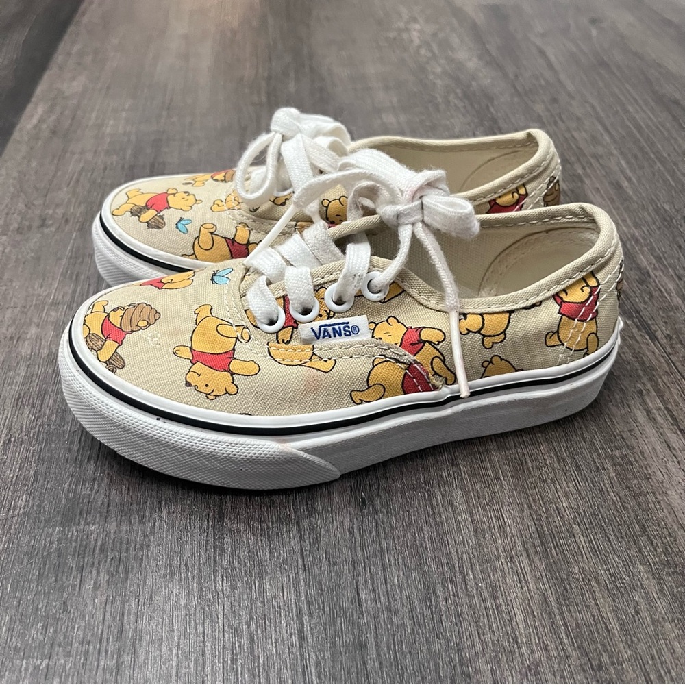 Vans Cream and White Winnie the Pooh Shoes - Picture 4 of 7